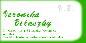 veronika bilaszky business card